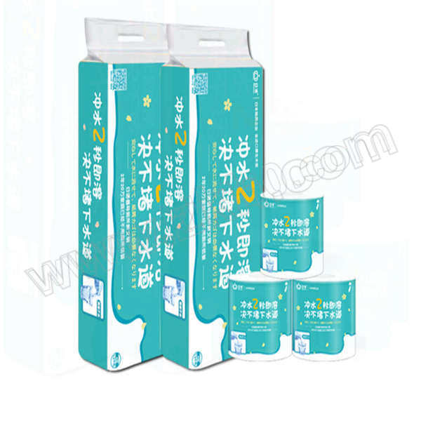 RINUO/日诺 水溶厕所卫生纸 有芯 120g 四层 10卷×4提 1件