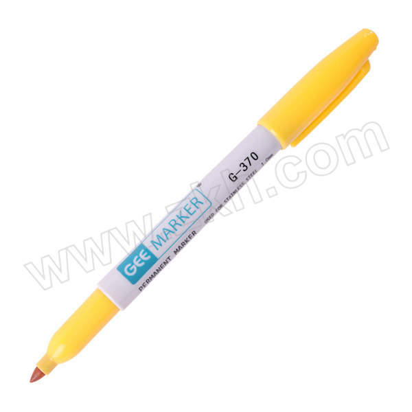 GEEMARKER 细头油性工业记号笔 G-370 黄色 1mm 1支