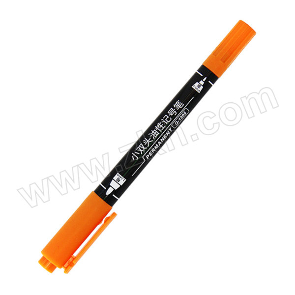 GEEMARKER 小双头油性工业记号笔 G-1205 橙色 双头 0.5mm/1mm 12支 1盒