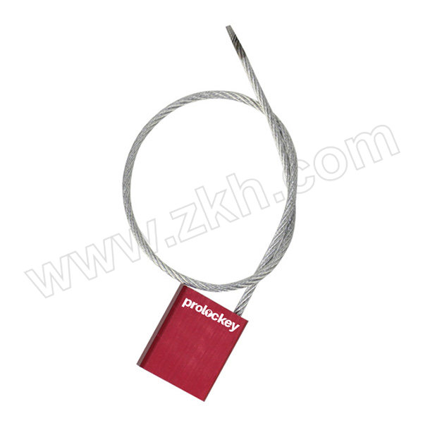 PROLOCKEY/洛科 一次性缆锁 CS01-2.5S-256 缆绳直径2.5mm 长256mm 铝合金锁体+镀锌缆绳 1个