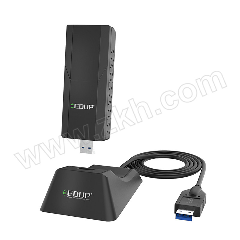 EDUP/ 翼联 1900MB双频无线网卡 EP-AC1675 USB接口 大功率电竞USB3.0无线双频网卡 信号增强 台式机电脑笔记本WiFi接收器 1个