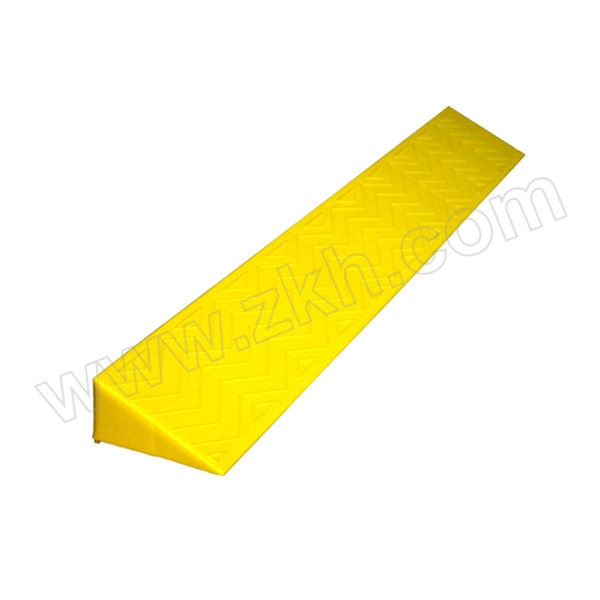 JIALIAO/嘉辽 塑料门槛台阶斜坡垫门坎垫 JT3ZP24436 1000×130×60mm 黄色 约800g 1个