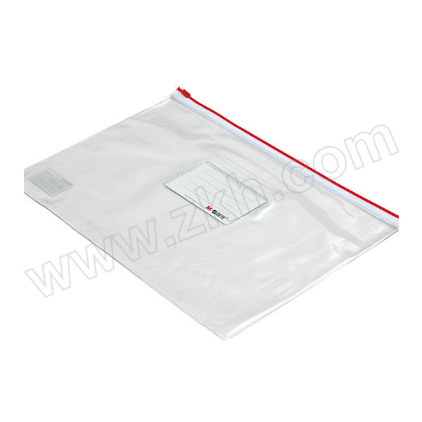 M&G/晨光 PVC透明拉边袋 ADM94504 A4 颜色随机 1个