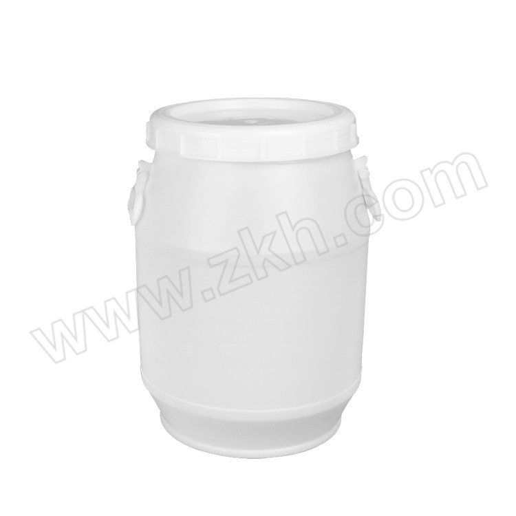 WELLGUARD/威佳 开口塑料圆桶 25L 外形直径31cm 桶口直径23cm 高度45cm 白色 1个