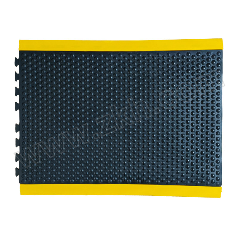 AEGIR SAFE/英杰安 防静电球形耐用型可锁扣防疲劳垫 E503 900×600mm 黑底黄边 厚16mm 1块