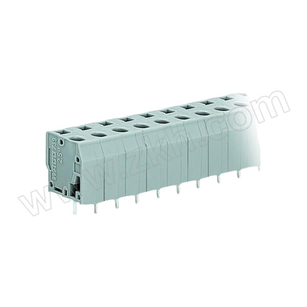WAGO/德国万可 PCB接线端子 739-205 灰色 1个