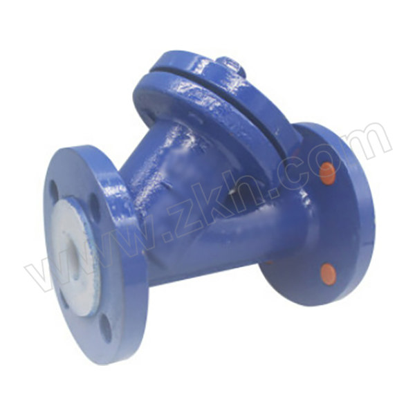 YOLEN/永联阀门 衬氟Y型过滤器 F4-16C-DN50 法兰连接接口 碳钢阀体 公称压力PN16 法兰HG20592标准 1台