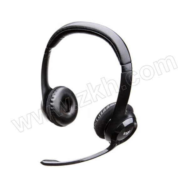 LOGITECH/罗技 头戴式耳机 H390 电脑耳机麦克风 多功能立体降噪耳麦 教育办公培训带话筒 黑色 1副
