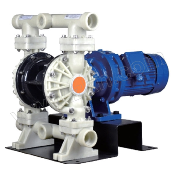 GODO/固德 电动隔膜泵 DBY3-20STFS 螺纹连接 泵体塑料PP 最大流量12.8L/min 最大扬程40m 最大吸程3m 进出口DN20 隔膜特氟龙+三道橡胶 功率0.55kW 普通三级能效电机 1台