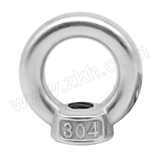 ZKH/震坤行 DIN582 吊环螺母 不锈钢304 A2-70 本色 M8 1个