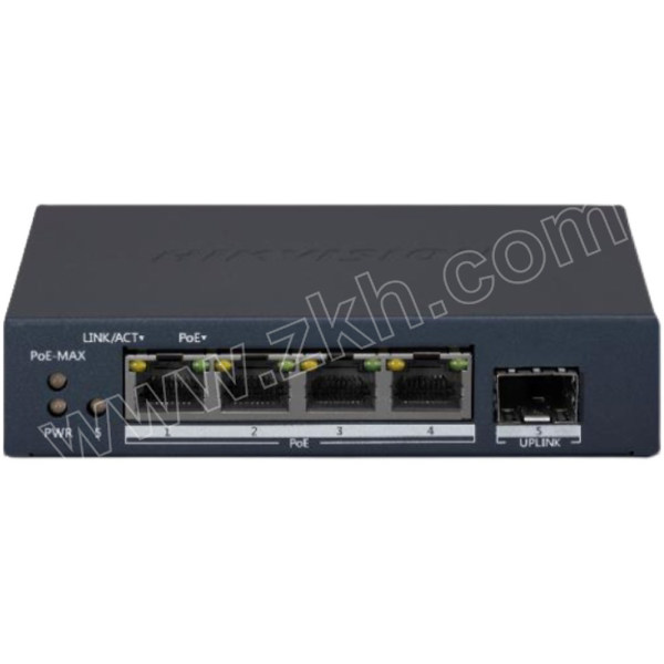 hikvision/海康威视 千兆高功率poe交换机 ds-3e0505pf-e 接口数5 1台