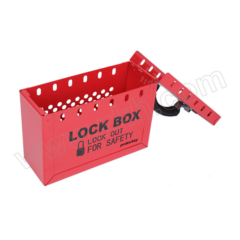 PROLOCKEY/洛科 便携式共锁箱 LK01 红色 227×152×88mm 可挂12把挂锁 不含配件 1个