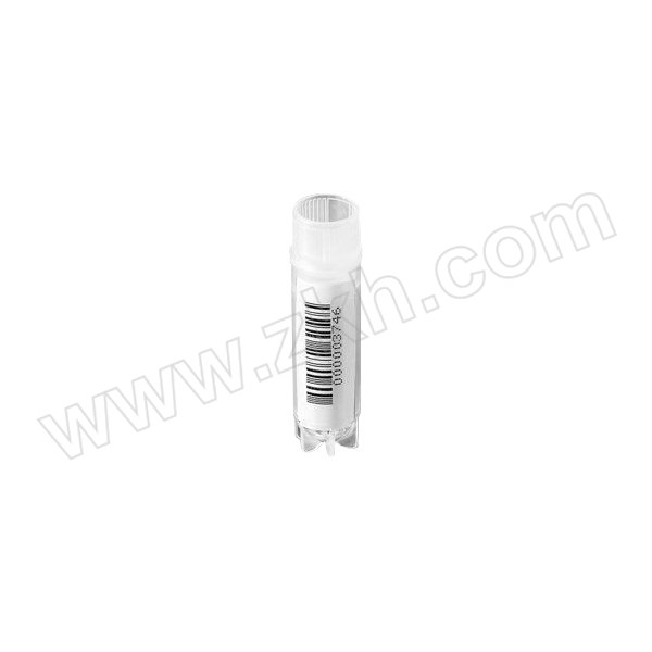 NALGENE/耐洁 LPE线 带条形码冻存管 5001-0020 管身聚丙烯 管盖聚乙烯 带硅胶垫圈 2mL 25支×20包 1箱