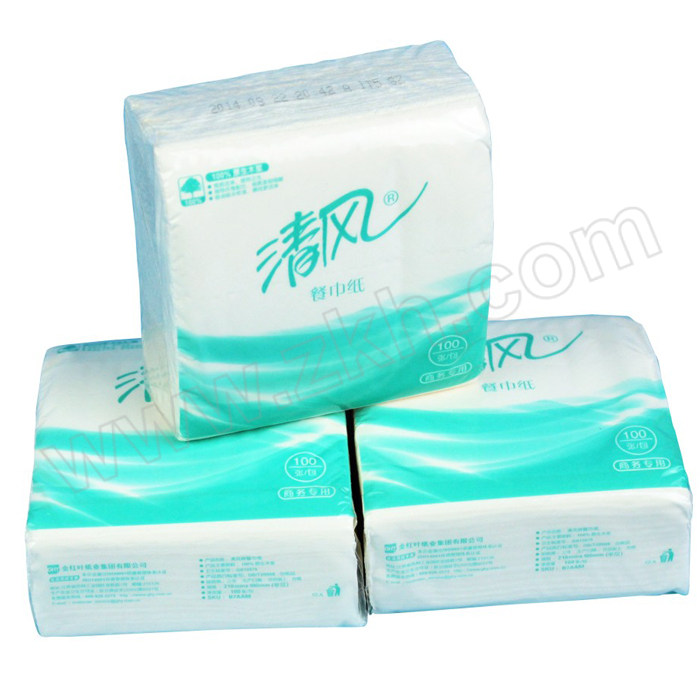 BREEZE/清风 商用餐巾纸 B7AAM 210×100mm 100张×96包 1箱