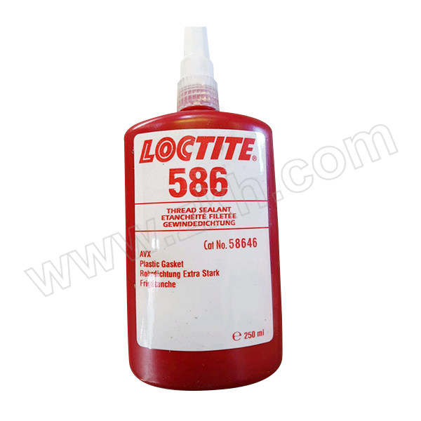 LOCTITE/乐泰 管螺纹密封胶-耐腐蚀型 586 红色 中粘度螺纹密封胶 250mL 1瓶