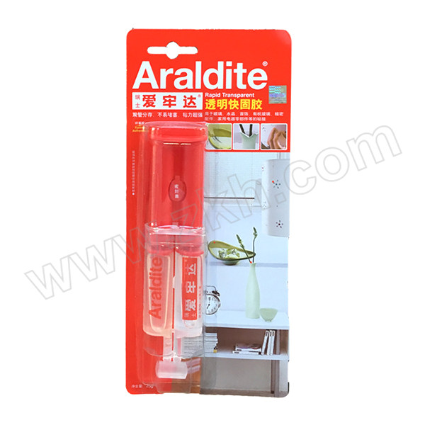 ARALDITE/爱牢达 AB胶（铸工胶） RAP-TRANS 环保无气味 25g透明 1支