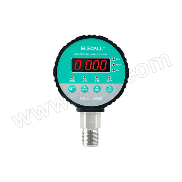 ELECALL/伊莱科 数显智能压力表 ECY-810 M20×1.5/0~1.6MPa/AC220V 1个
