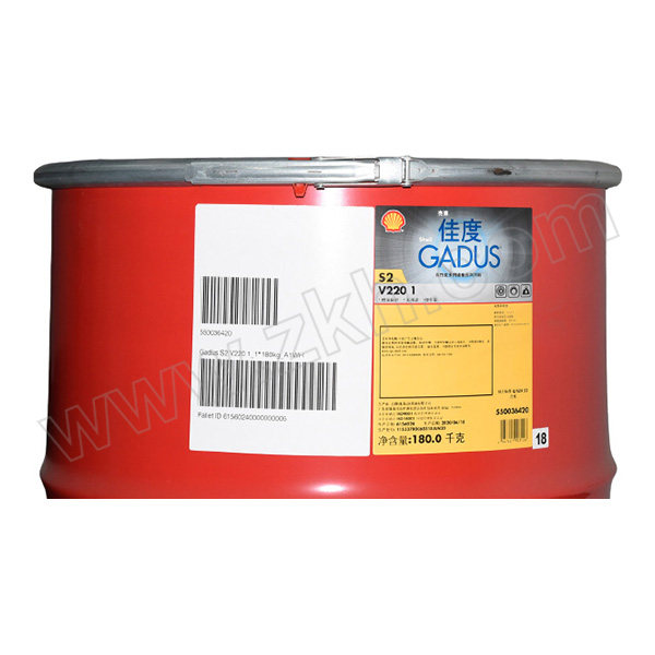 SHELL/壳牌 润滑脂 GADUS-S2V220-1 180kg 1桶