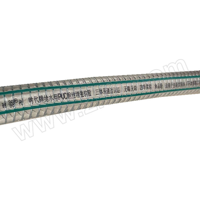SHIDAI/时代 PVC钢丝软管 食品级 19mm×3.5mm×50m 透明 0~4bar 1卷