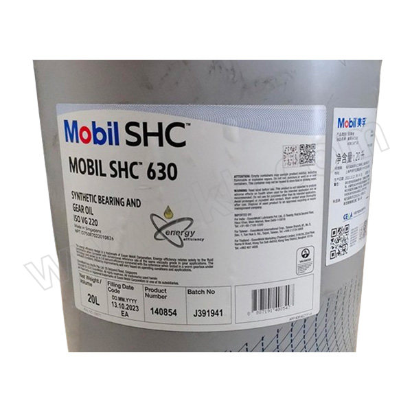 MOBIL/美孚 齿轮油 SHC630 20L 1桶