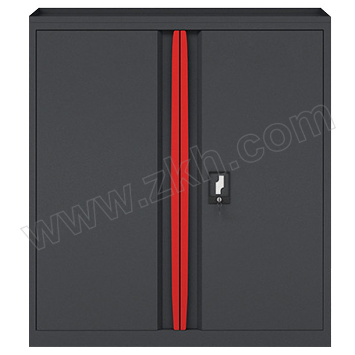 JOYH/震海 重型工具储物柜 ZH-LF开门矮柜 外形尺寸900×450×1050mm 无锁 黑色+红色 1个