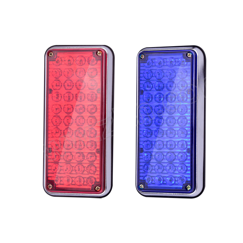 LONGDAI/龙代 LED频闪灯警示灯GYJ 220V(一对) 红色+蓝色 1对