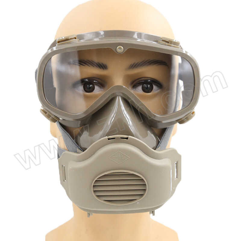YIHU/一护 防风防尘半面罩套装 带护目镜 KN95 橡胶 含呼吸器主体×1个+307滤棉×1片 1套