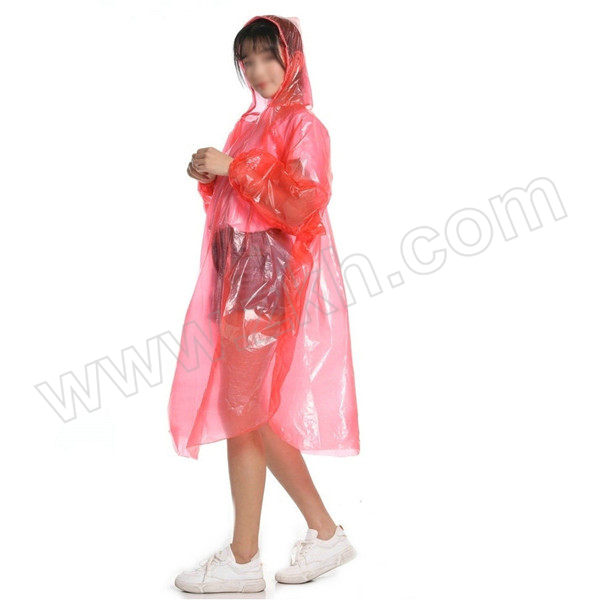 BAOPINFANG/寶品坊 一次性连体式雨衣 BPF-YY705R 均码 红色 1件