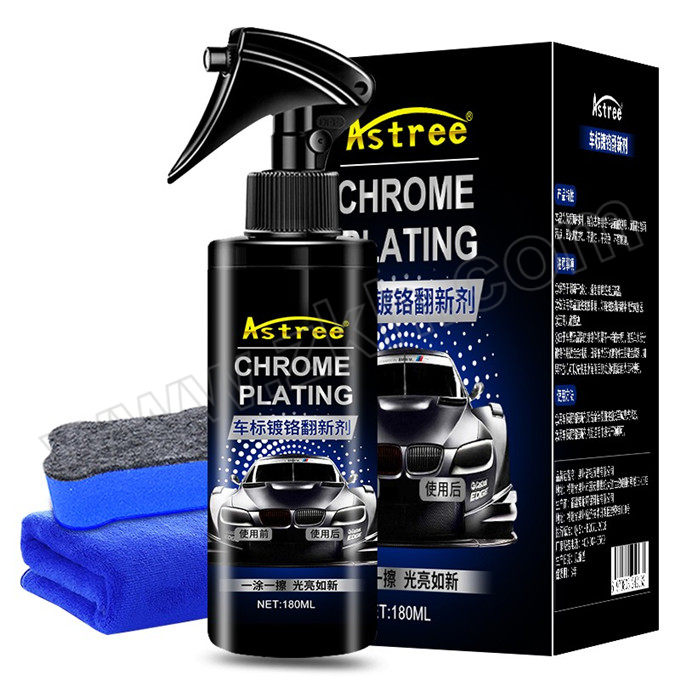 ASTREE/树多精 车标镀铬翻新剂 180mL 车标镀铬剂×1+毛巾×1+海绵×1 1套