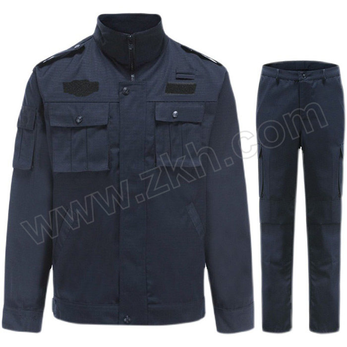 BATTLE TIGER/征战虎 保安服网格作训服 夹克式 160码 黑色 含上衣×1+裤子×1 1套