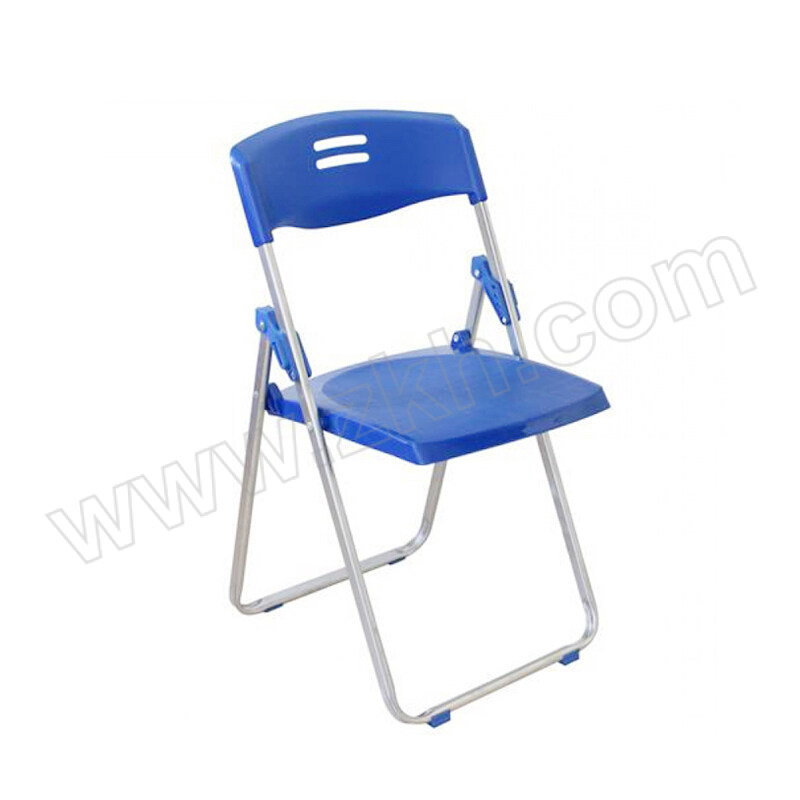QINUO/企诺 会议蓝色可折叠办公培训椅 PXY-5 450×470×810mm 1张