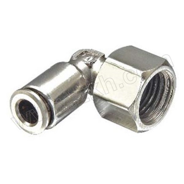 FLYFLOW/福莱福流 PLF-T系列铜镀镍直角内螺纹弯通接头 PLF-T4-M5 1个