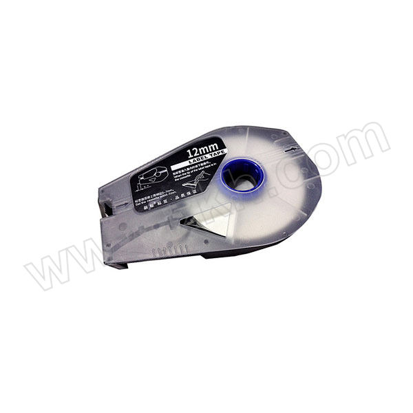 LIBIAO/丽标 线号机贴纸12mm白色 LB-112W 适用于C-210T\210E\510T/LB/TM标签 1卷