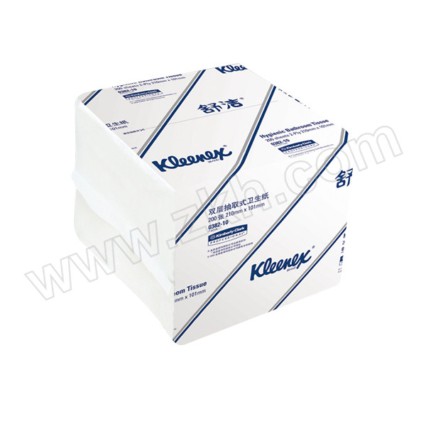 KIMBERLY-CLARK/金佰利 抽取式卫生纸 0383-10 195×106mm 单层 300张×60包 1箱