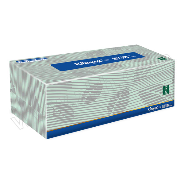 KIMBERLY-CLARK/金佰利 KLEENE舒洁 盒装面纸(长方盒) 0228-10(升级为0228-30) 双层 200×194mm 80抽×72盒 1箱
