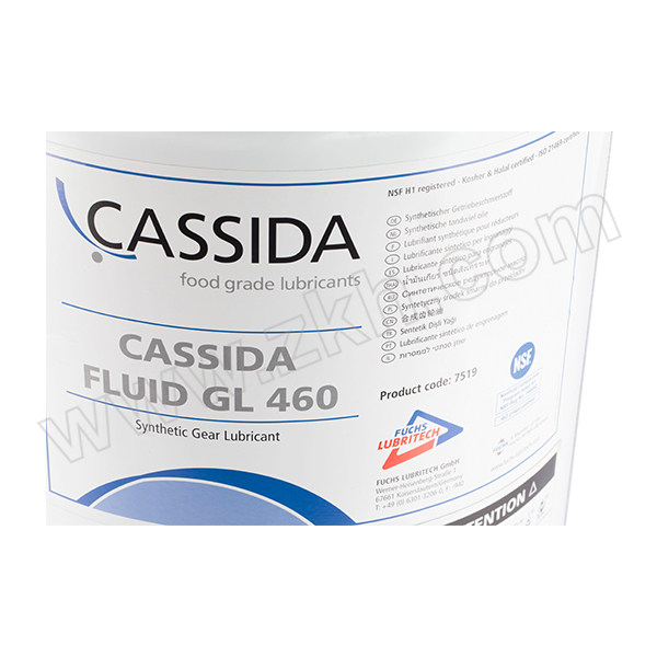 FUCHS/福斯 合成型食品级齿轮油 CASSIDA-GL460 22L 1桶