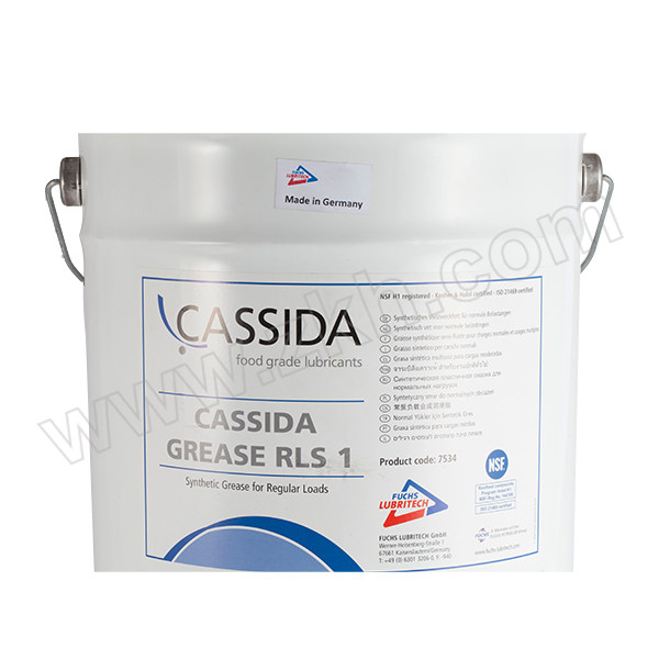 FUCHS/福斯 通用合成型食品级润滑剂 CASSIDA-RLS1 19kg 1桶