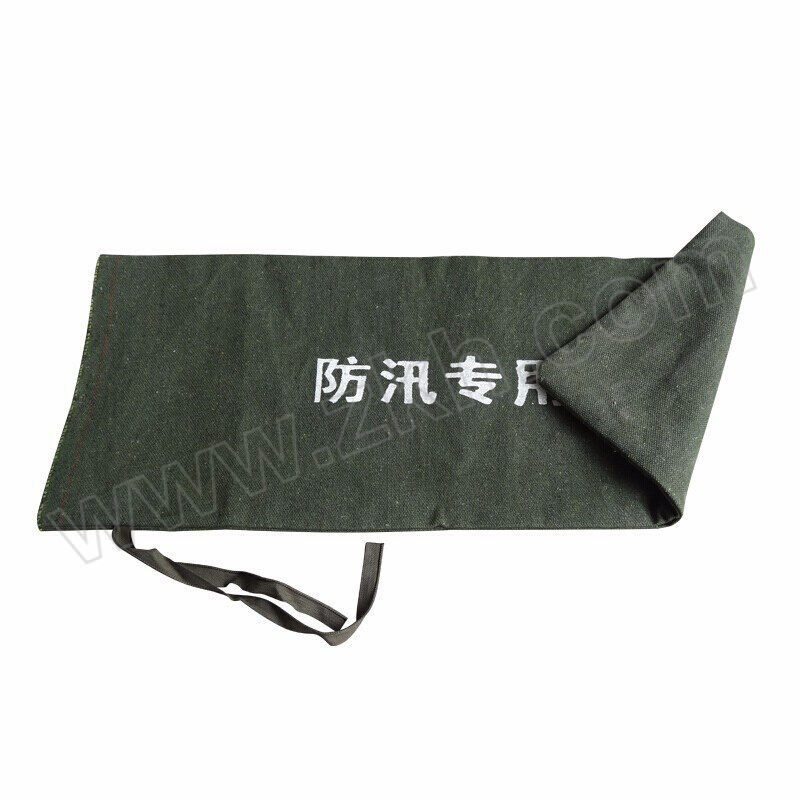 JIUZHEN/久臻 加厚加密雨季防水帆布沙袋 ZAF02 800×400mm 墨绿色 1个