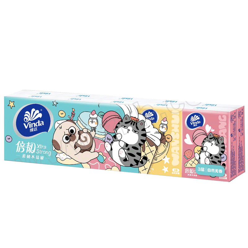 VINDA/维达 餐巾纸 V0067-30 10包×3条 1套