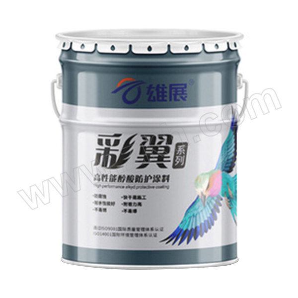 XIONGZHAN/雄展 彩翼高性能快干醇酸磁漆 黑色 15kg 1桶