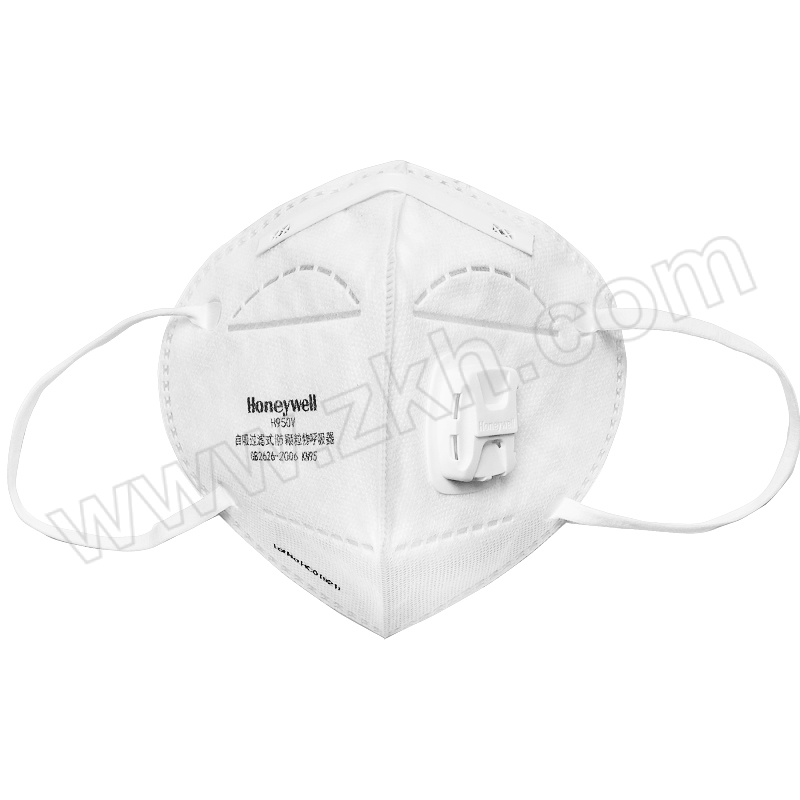 HONEYWELL/霍尼韦尔 【电商款】耳戴式颗粒物防护口罩 H950V KN95 白色 带阀 25只 1盒
