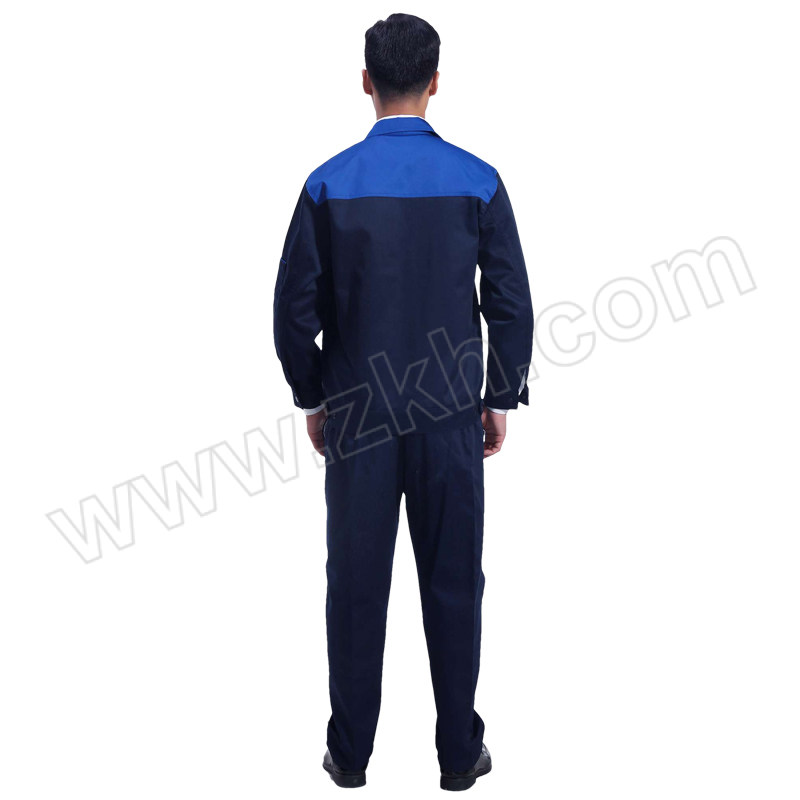 GONGTAI/共泰 长袖春秋工作服 GC003 2XL(180) 藏蓝蓝色肩 涤棉 含上衣×1+裤子×1 1套