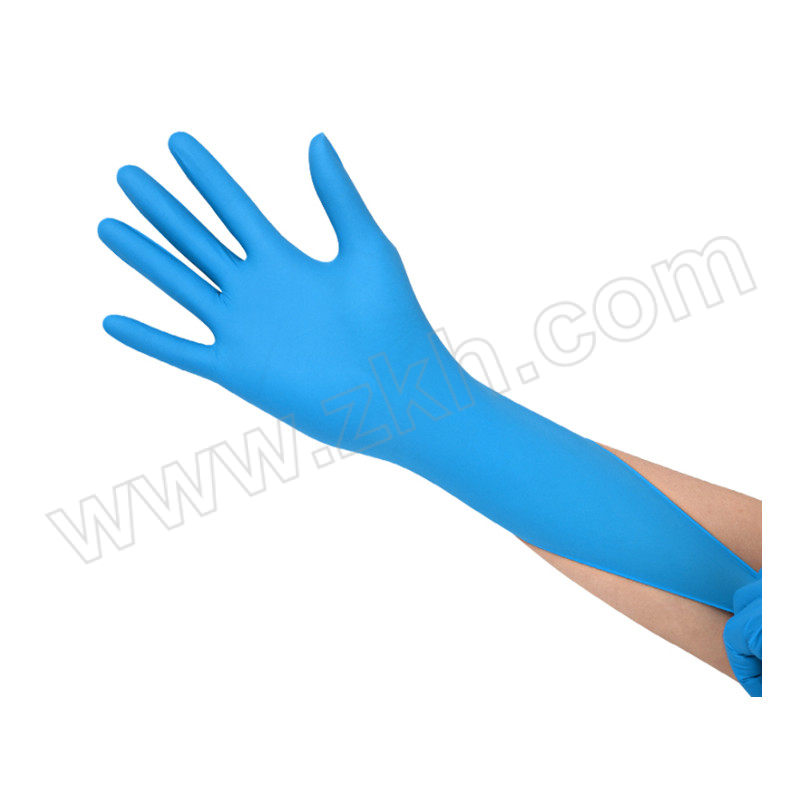 INTCO/英科医疗 一次性医用丁腈乳胶手套 SDNX-72336 XL 蓝色 100只 1盒
