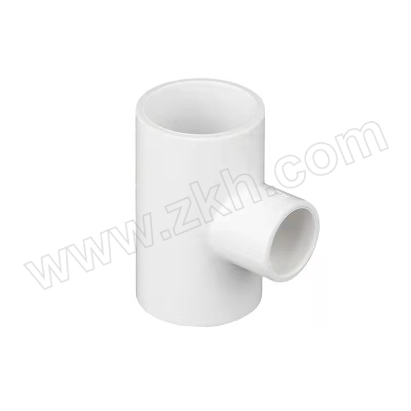 ZJLC/中锦联创 PVC给水用粘接式异径三通 200×75mm 内径200×75mm 白色 1个