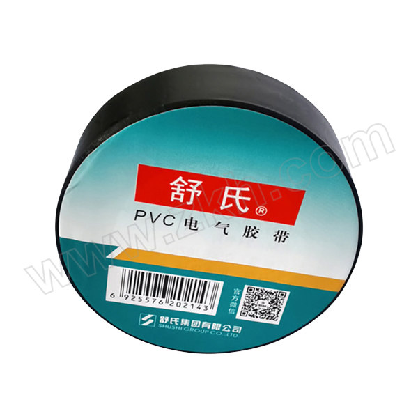 SHUSHI/舒氏 PVC电气胶带 φ70 黑色 φ70mm×0.15mm×17mm 1卷