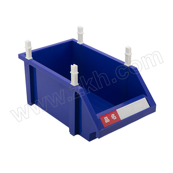 HQ/环球 普通型组立零件盒 TSL3520A 外尺寸355×200×145mm 内尺寸295×170×140mm 蓝色（含1张标签纸 1个透明标签盖 4根立柱) 1个