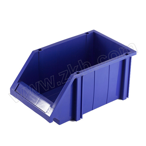 HQ/环球 普通型组立零件盒 TSL3822A 外尺寸380×220×180mm 内尺寸320×190×170mm 蓝色（含1张标签纸 1个透明标签盖 4根立柱) 1个