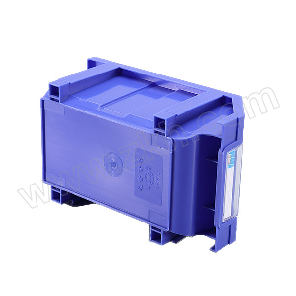 HQ/环球 加强型组立零件盒 TSL1811B(1810),供应商型号A2011 外尺寸180×110×80mm 内尺寸155×85×75mm 蓝色（含1张标签纸 1个透明标签盖 4根立柱) 1个