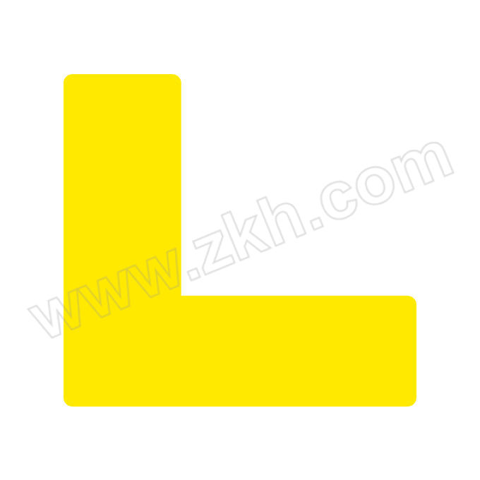 LeeaonIndustry/丽昂实业 L形黄色5S定位地贴 4114050 乙烯基不干胶覆耐磨层 0.14×150×150mm 10片 1包