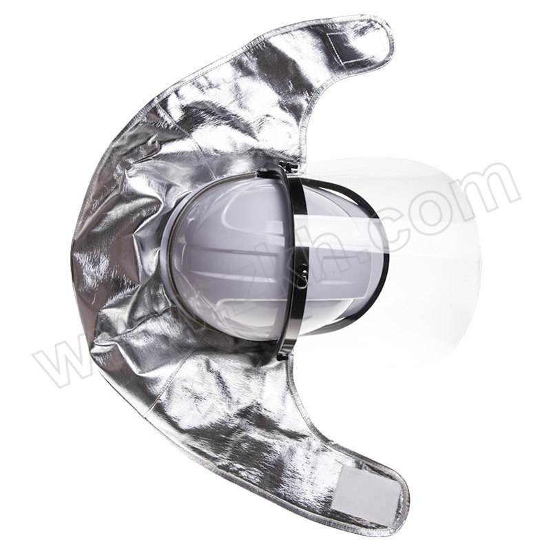 CKTECH/成楷科技 玻璃钢安全帽炉前工面罩 CKT-NTF-3 含白色安全帽×1+银色铝箔披肩×1+透明防护面屏×1 1套